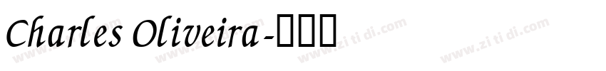 Charles Oliveira字体转换